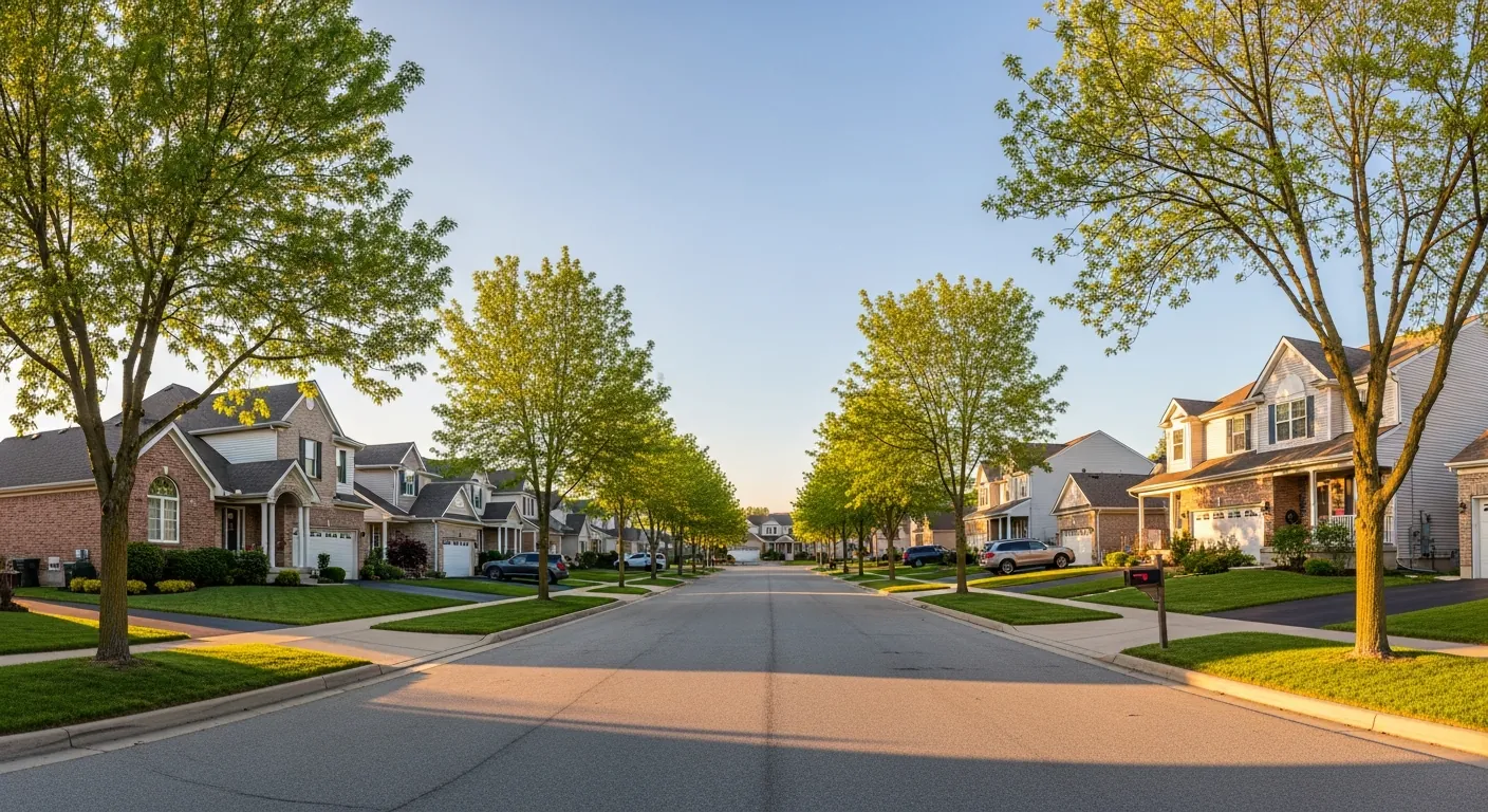 A well-maintained residential community